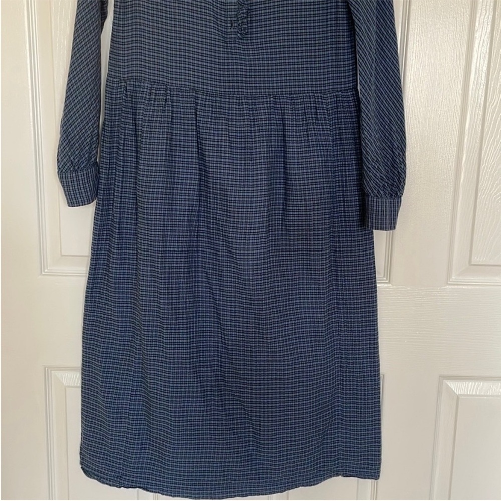 MASSCOB Betty blue plaid dress, size EU XS/ US 4 - Picture 13 of 16